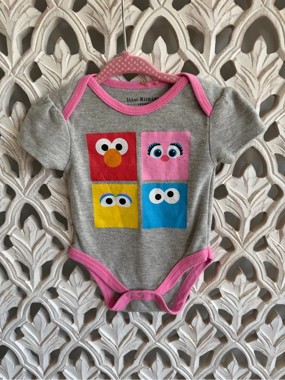 Isaac Mizrahi Loves Sesame Street Baby Onesie, 3-6 months